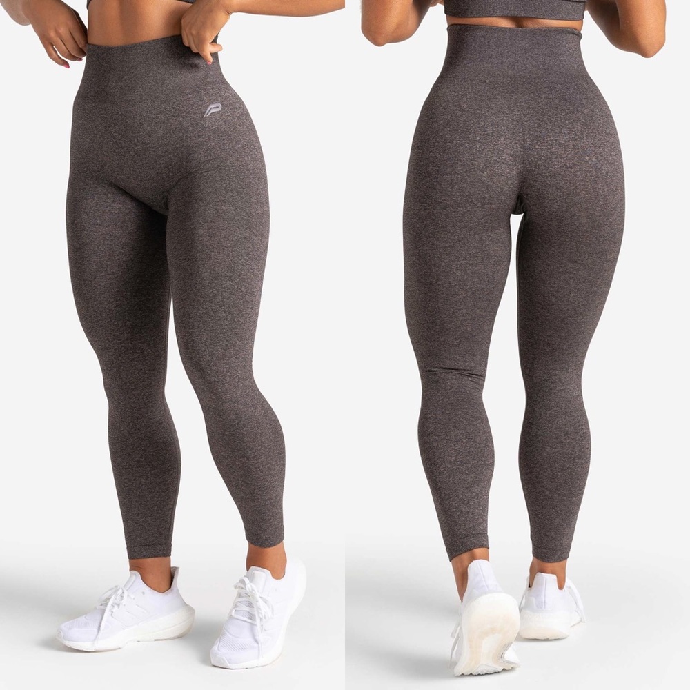 LAST CHANCE | Pursue Fitness Core Seamless Leggings in Brown Marl